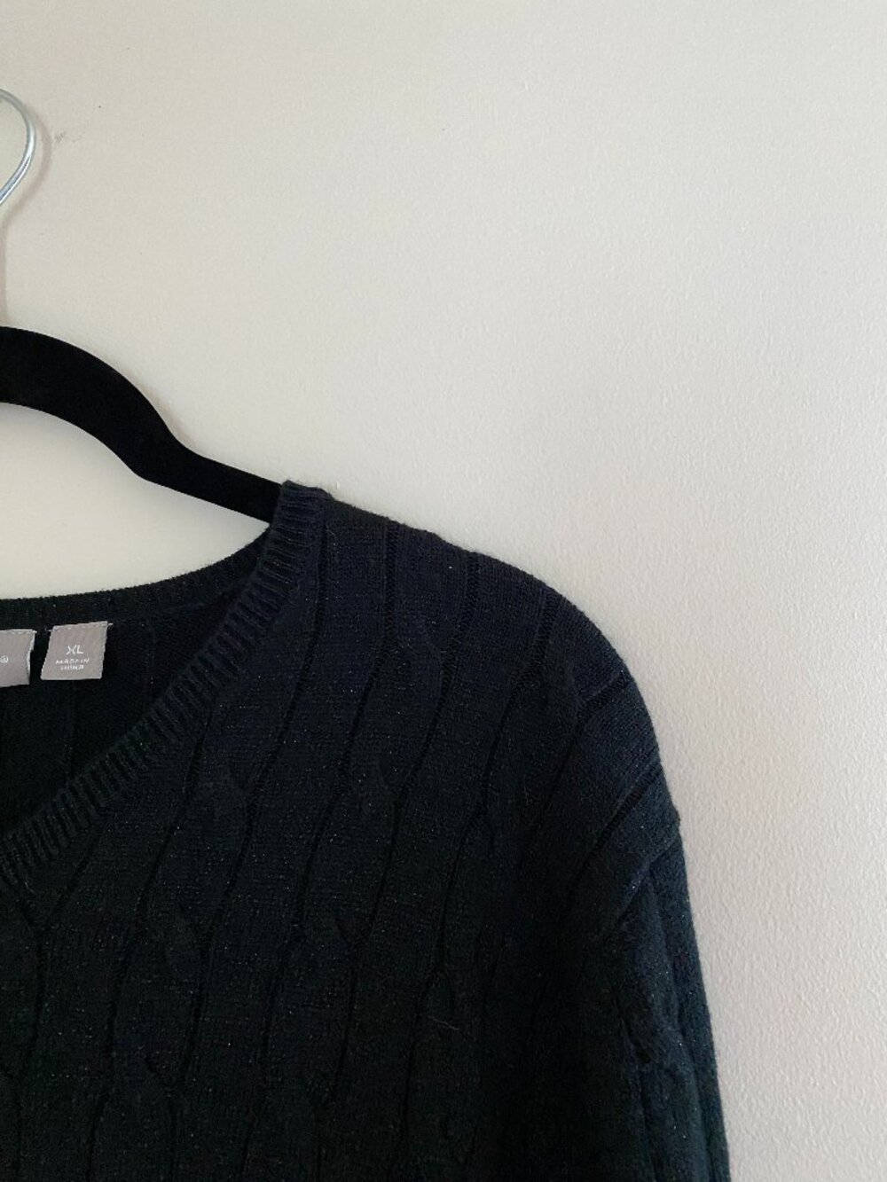 Black Sparkly Knit Sweater